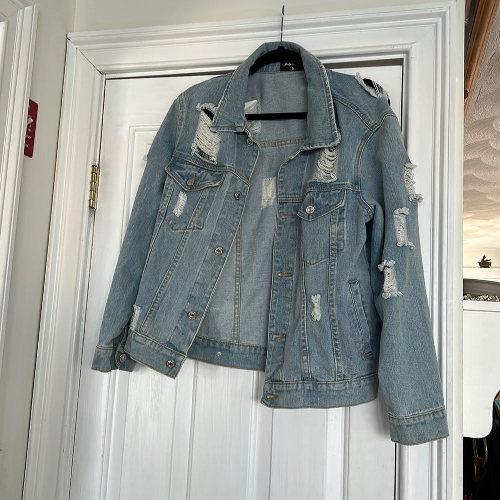 Distressed Denim Jacket
